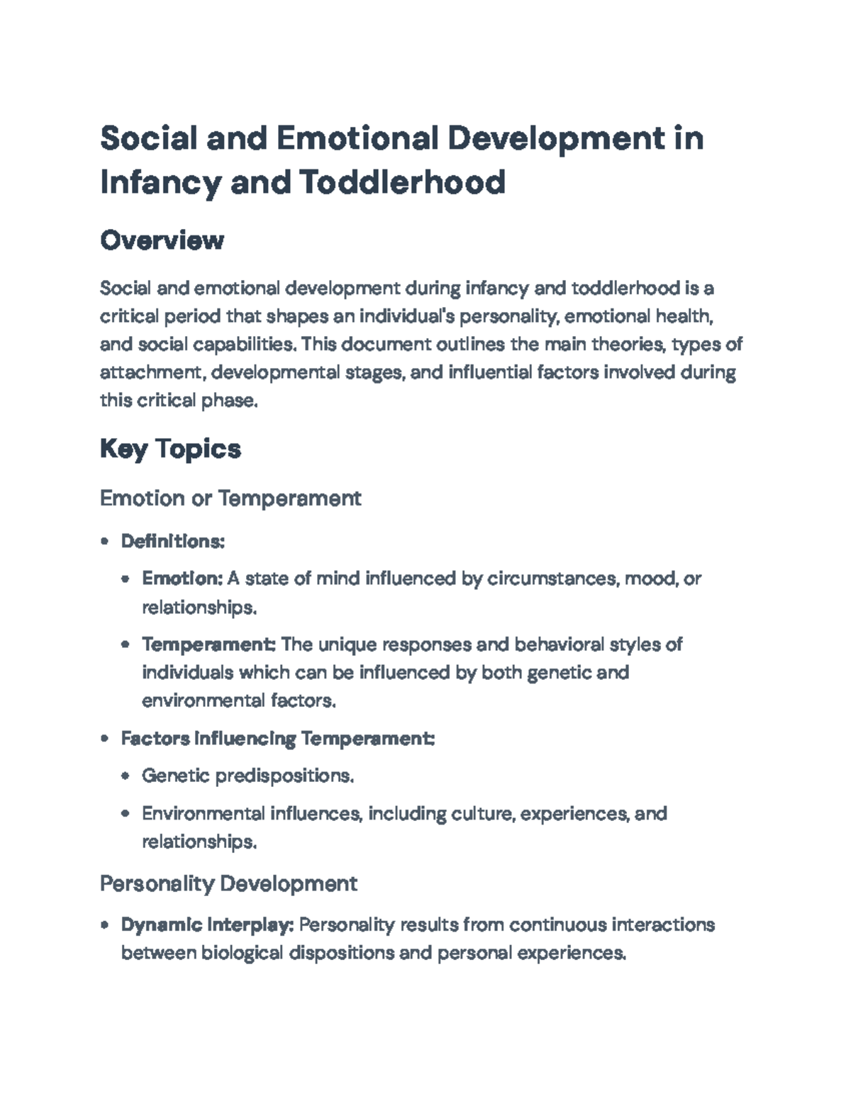 Understanding Social and Emotional Development in Infancy and ...