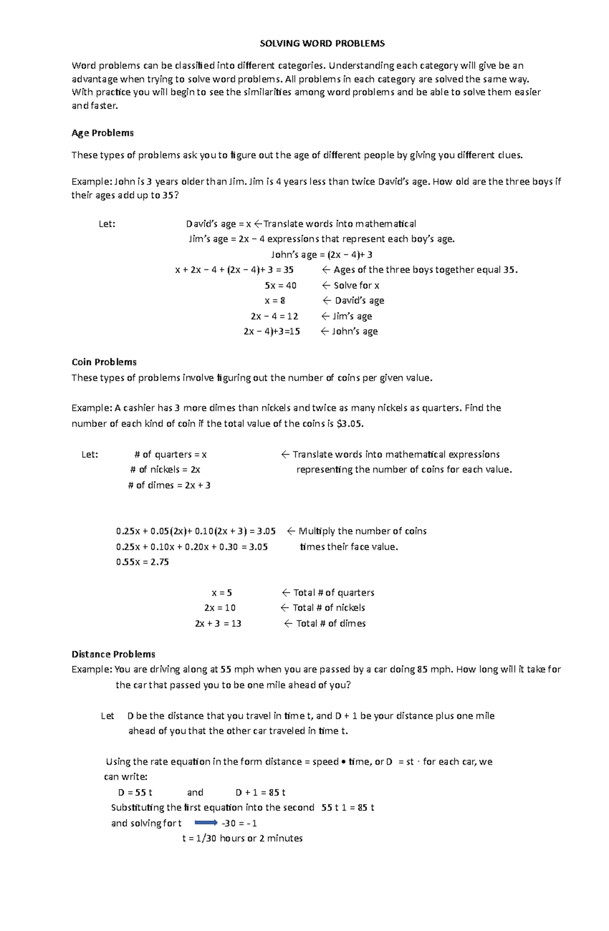 Solving Word Problems - Geodetic Engineering Review Exercises - Studocu