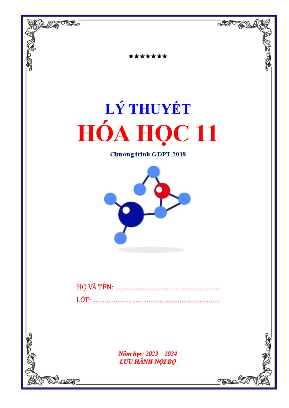 TỔNG HỢP LÝ THUYẾT HÓA HỌC 11 - CTGDPT 2018 - Document Preview