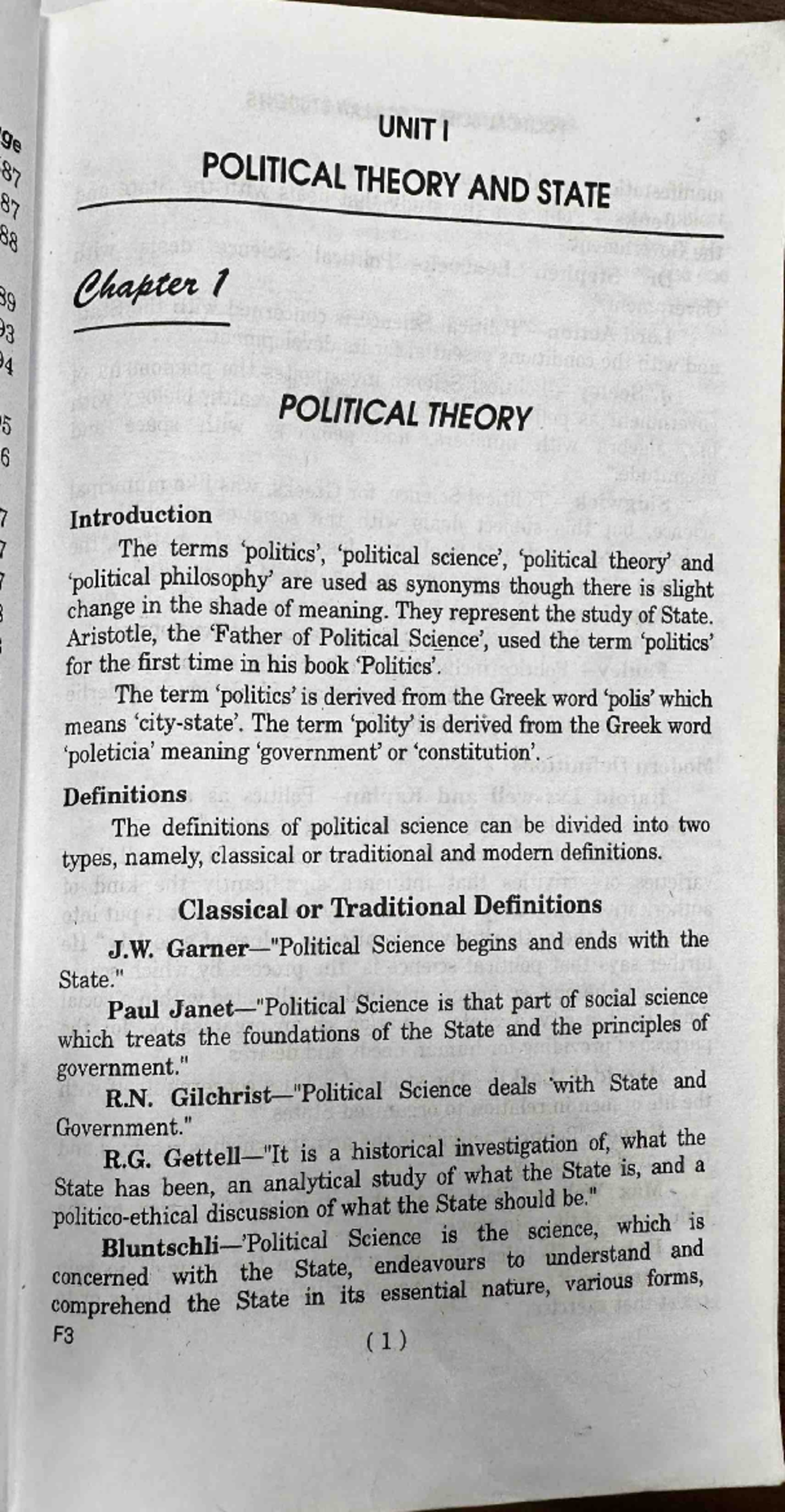 Political Science Overview for LAW 101: Foundations and Definitions ...