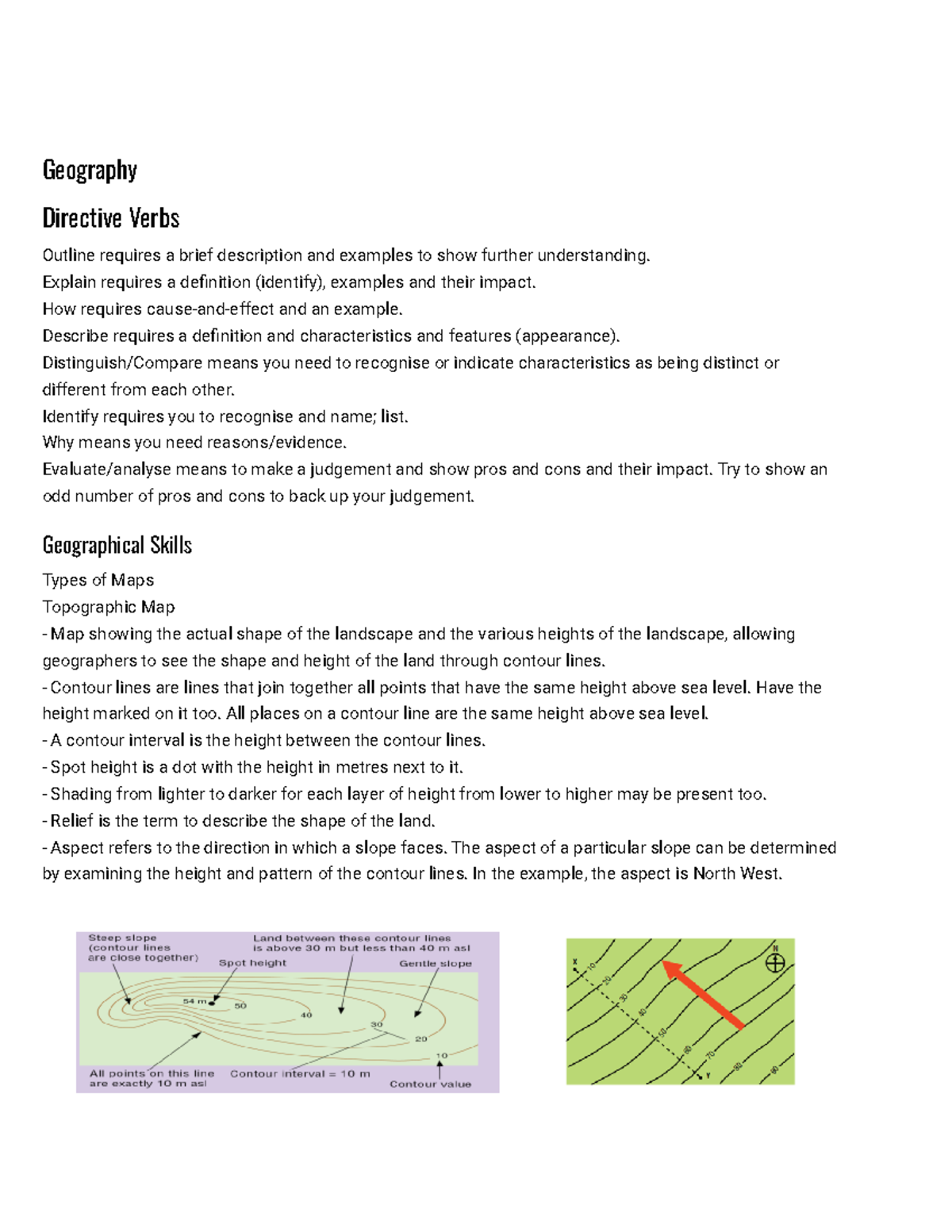 Geography Notes - Year 9: Key Concepts and Geographical Skills - Studocu