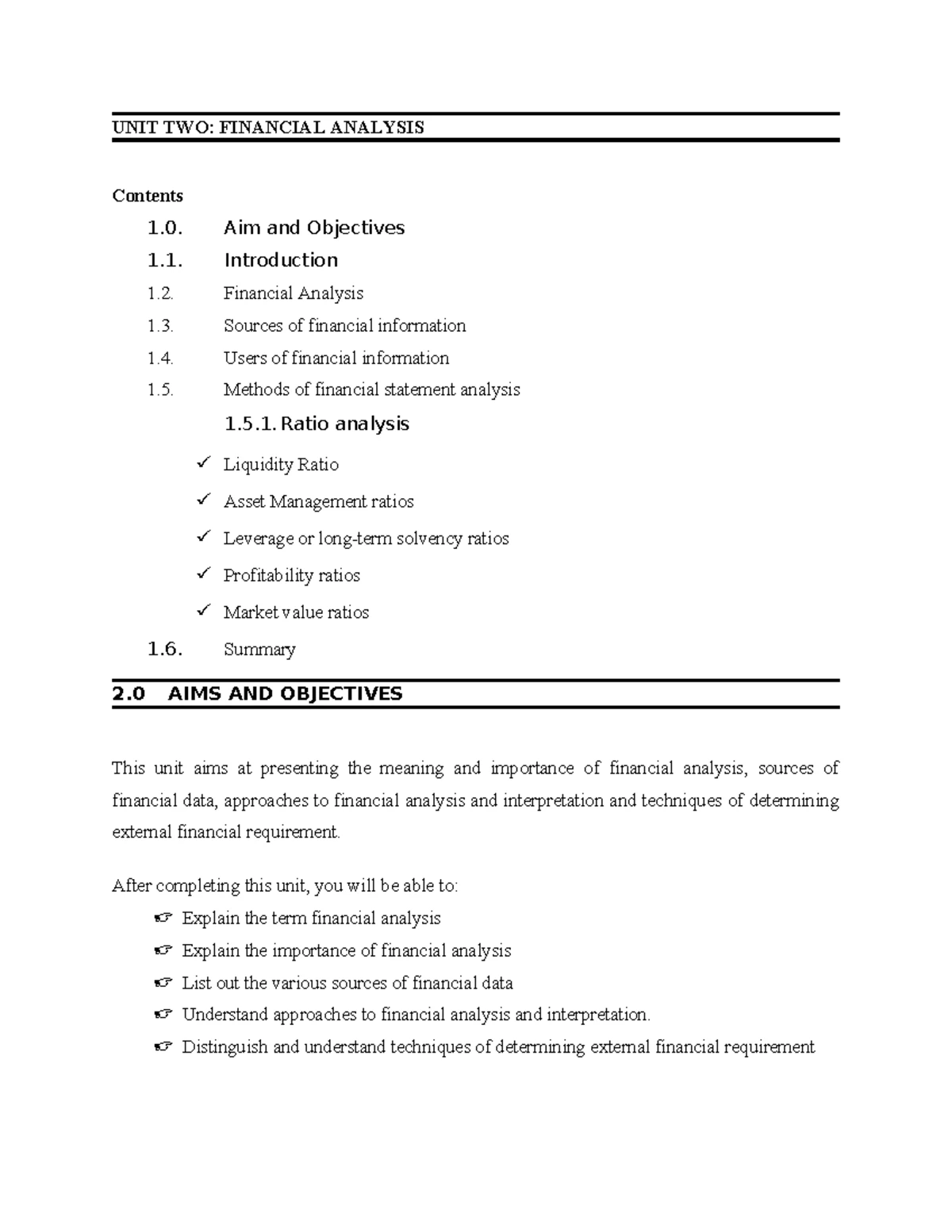 UNIT 6: LEVERAGE AND FINANCING - Concepts and Methods Explained - Studocu