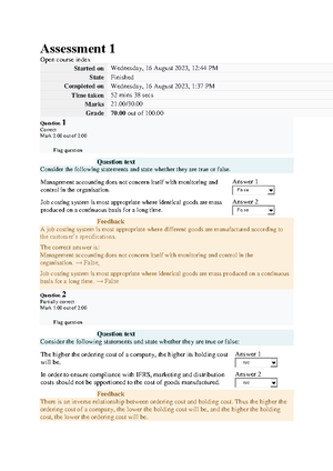 [Solved] The predetermined absorption rate is used to assign overheads ...