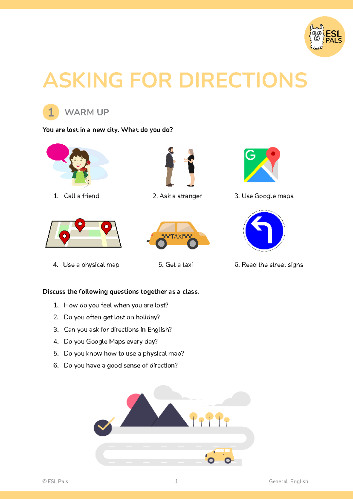 (SV) Asking for Directions Lesson Plan and Activities - Studocu