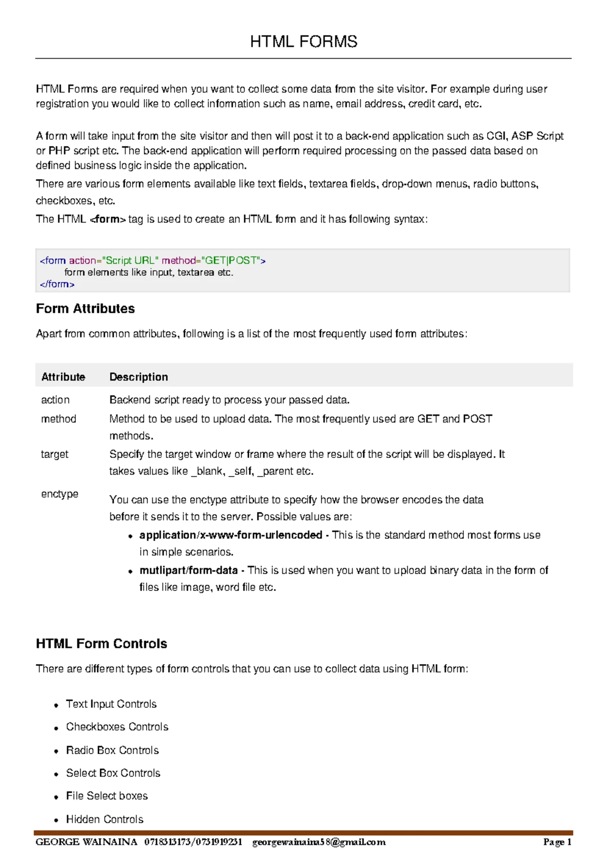 Basic HTML Tags - WEB DEV Guide - Studocu