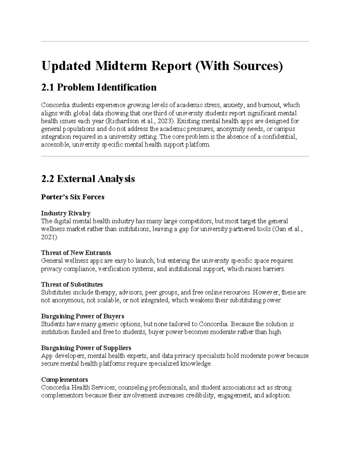 Concordia University MHT 2023: Updated Midterm Report on Student Mental ...