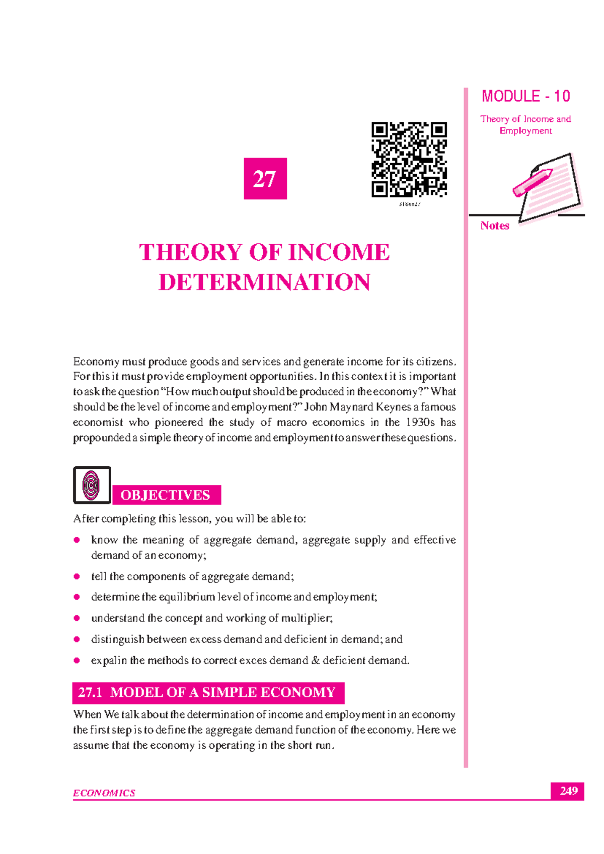 Determination of Equilibrium Income: ECON 202 Final Exam Notes - Studocu