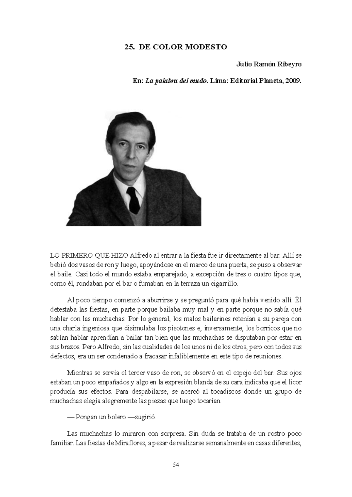 25. Análisis de 