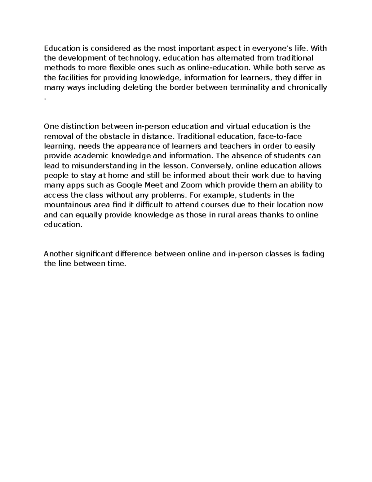 New Microsoft Word Document - Education is considered as the most ...