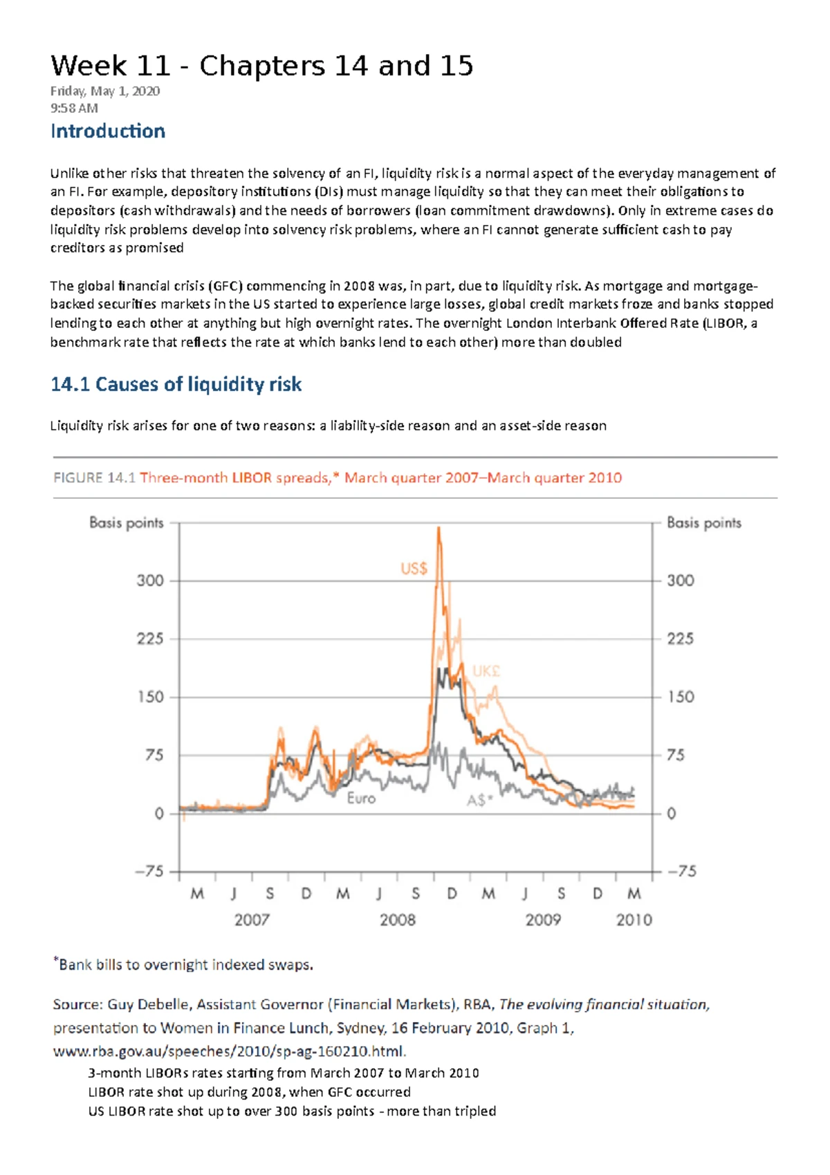Week 9: Seminar Notes on Off-Balance Sheet (OBS) Risk Management - Studocu