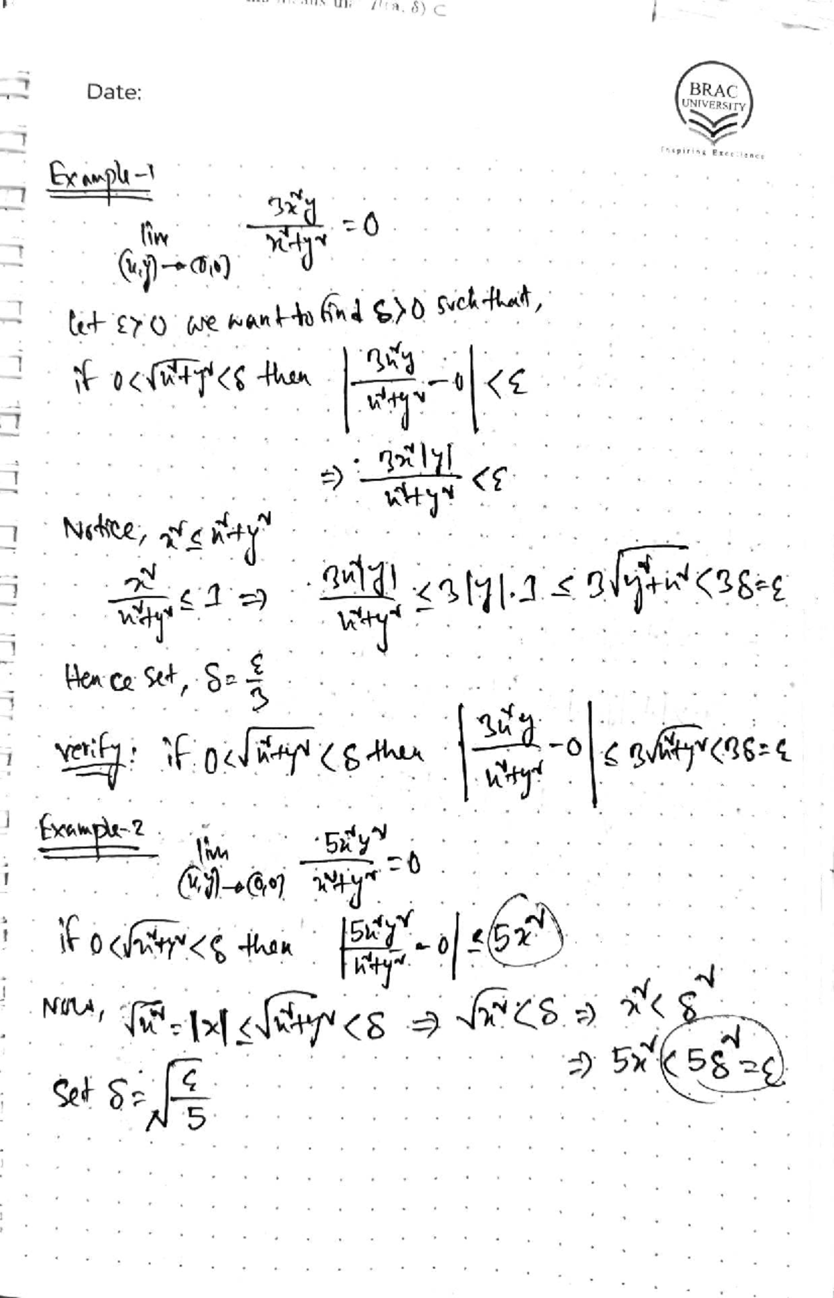 Mat211 Lecture 06 - Functions, Limits, and Continuity Notes - Studocu