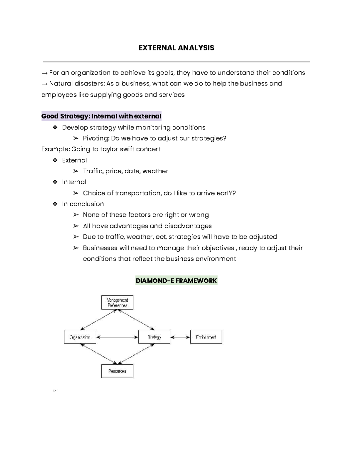 External Analysis: Understanding Business Strategies and Conditions ...