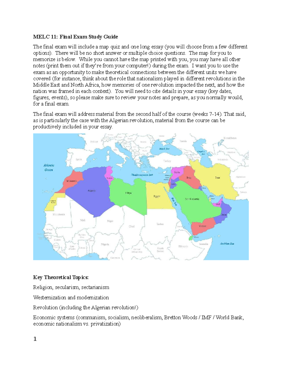 MELC 11: Comprehensive Final Exam Study Guide and Essay Prep - Studocu