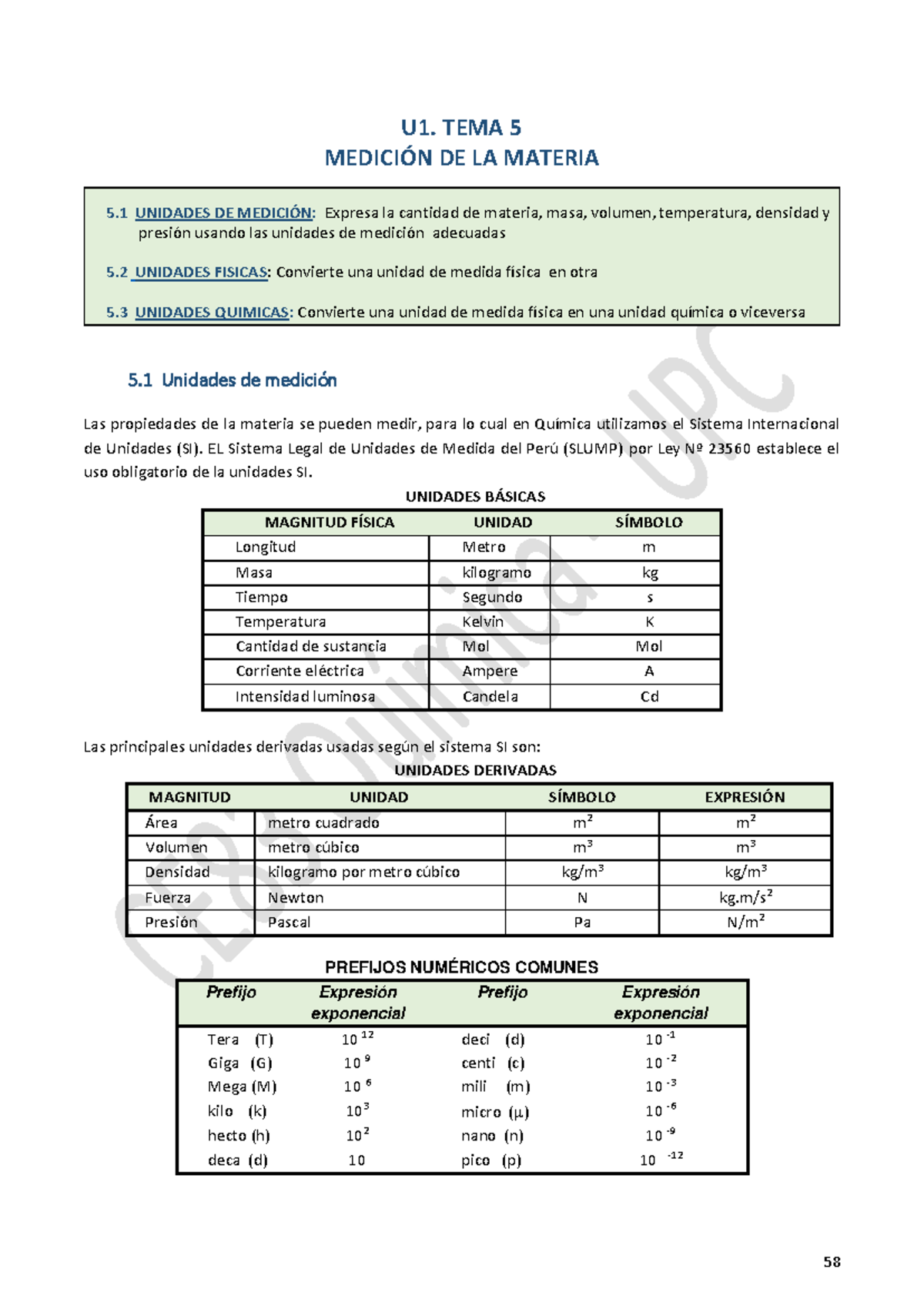 CE83 S03 S09 CT00 Medición de la Materia y Gases: Unidades y Ejercicios ...