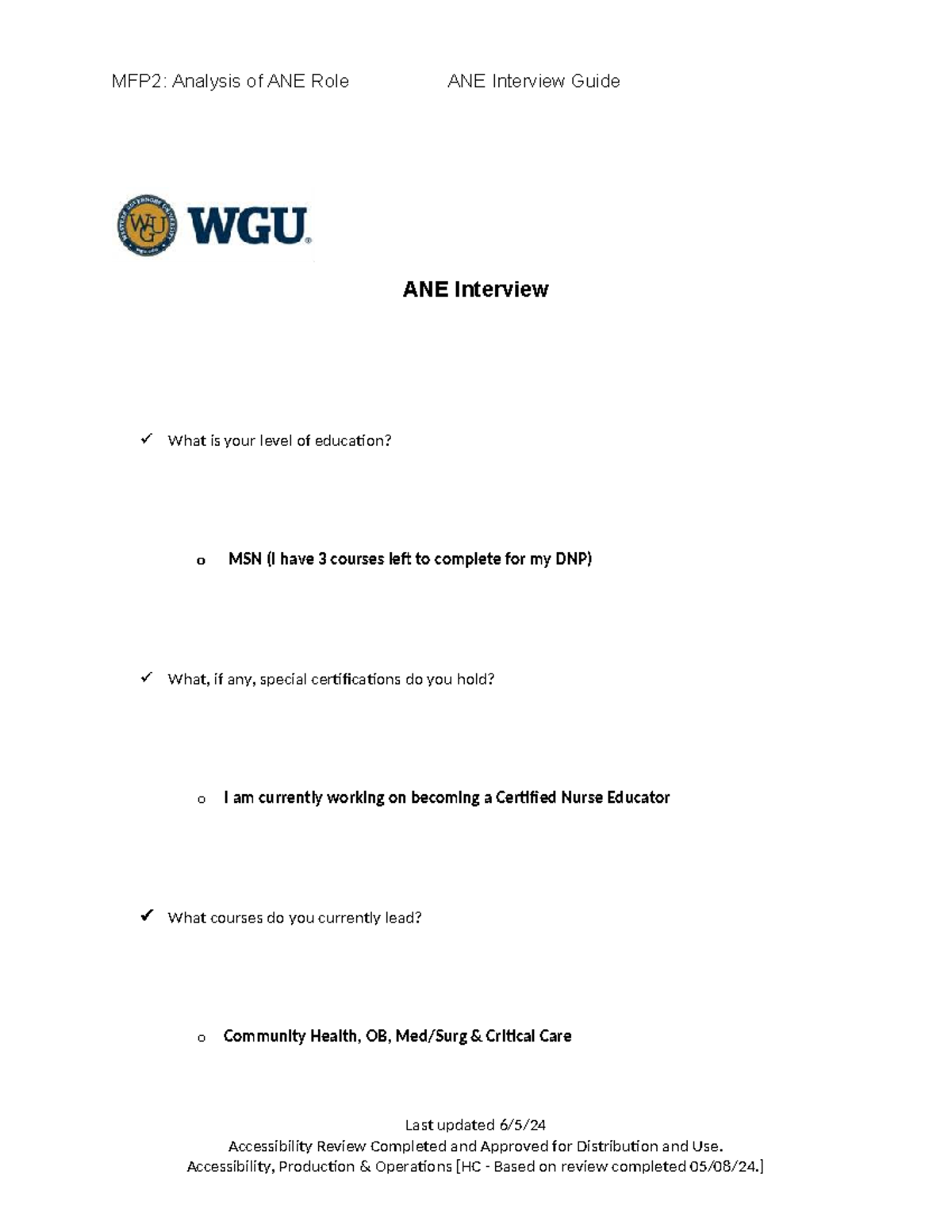 MFP2: ANE Role Analysis - Kayla's Interview Guide & Core Questions ...