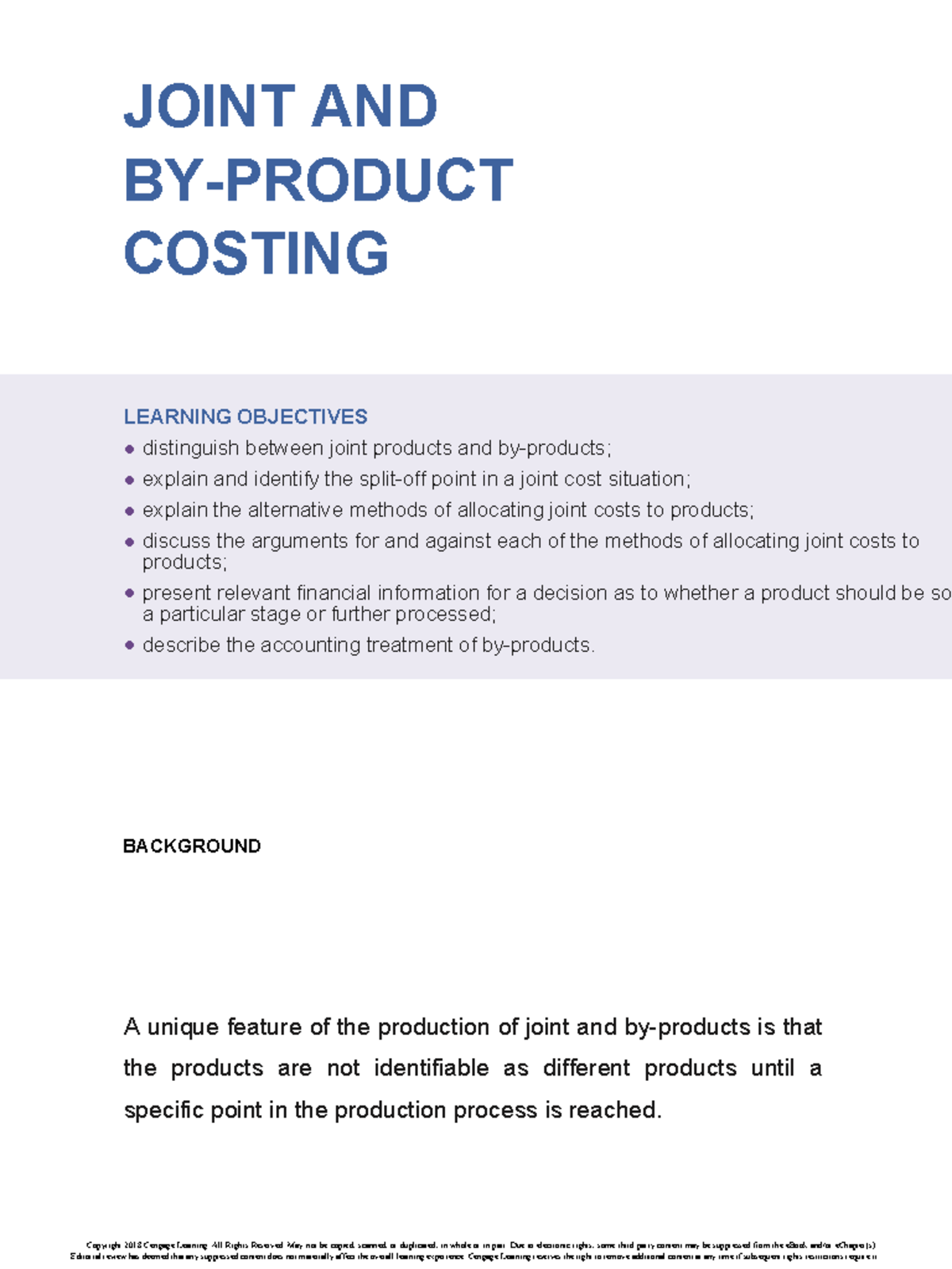 Joint and By-Product Costing: Key Concepts and Examples - Studocu