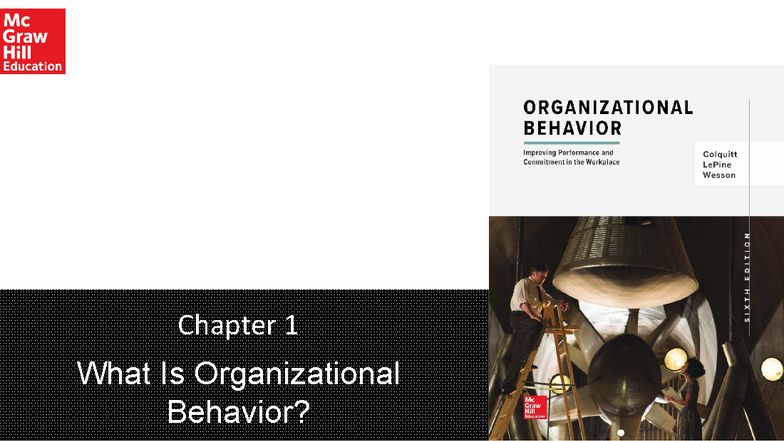 Chp 1 - Understanding Organizational Behavior: Key Concepts and ...
