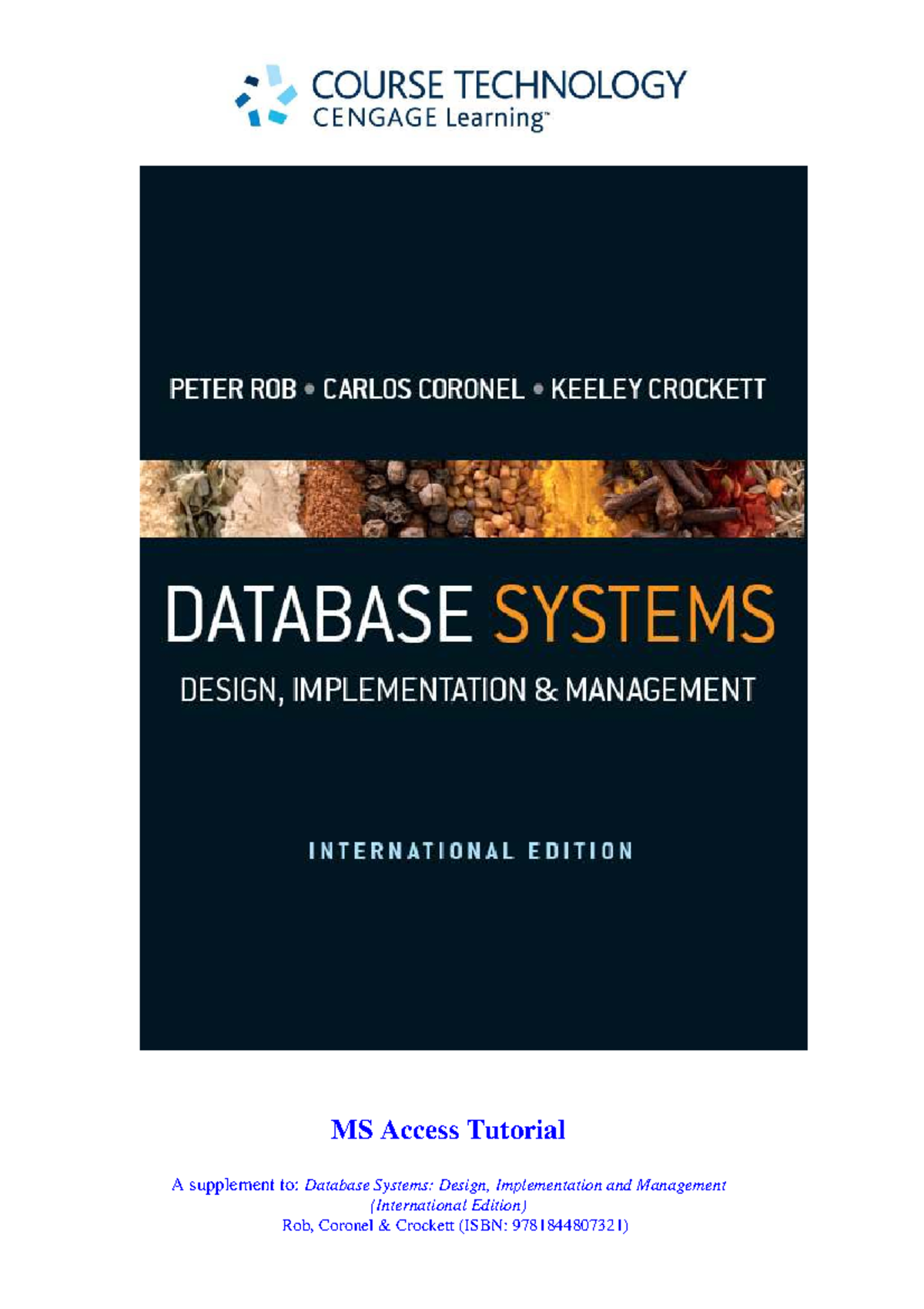 MS Access 2016 Tutorial: Database Design & Management Guide - Studocu