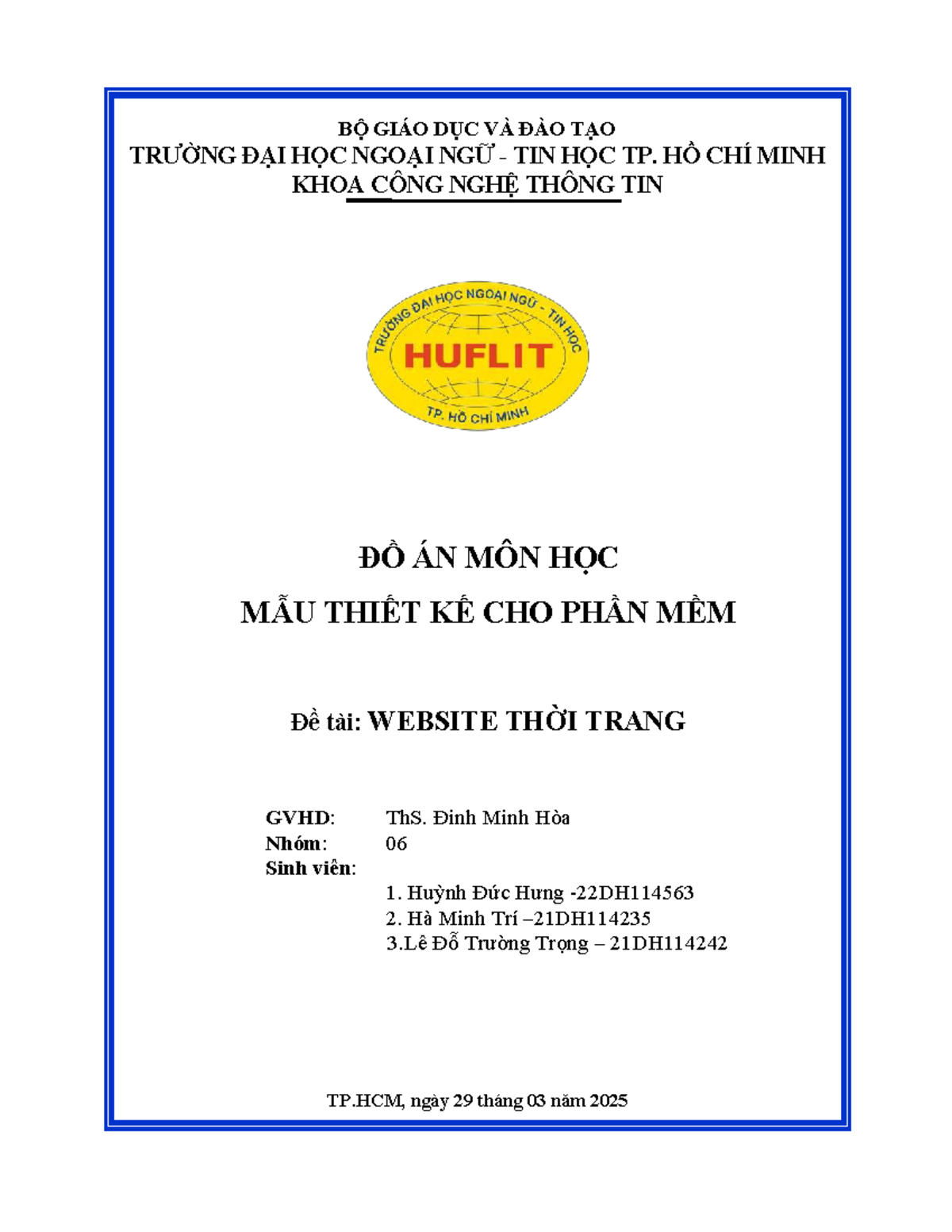 Nghiên cứu Đồ án 21DH114242: Phân Tích Thiết Kế Website Thời Trang ...