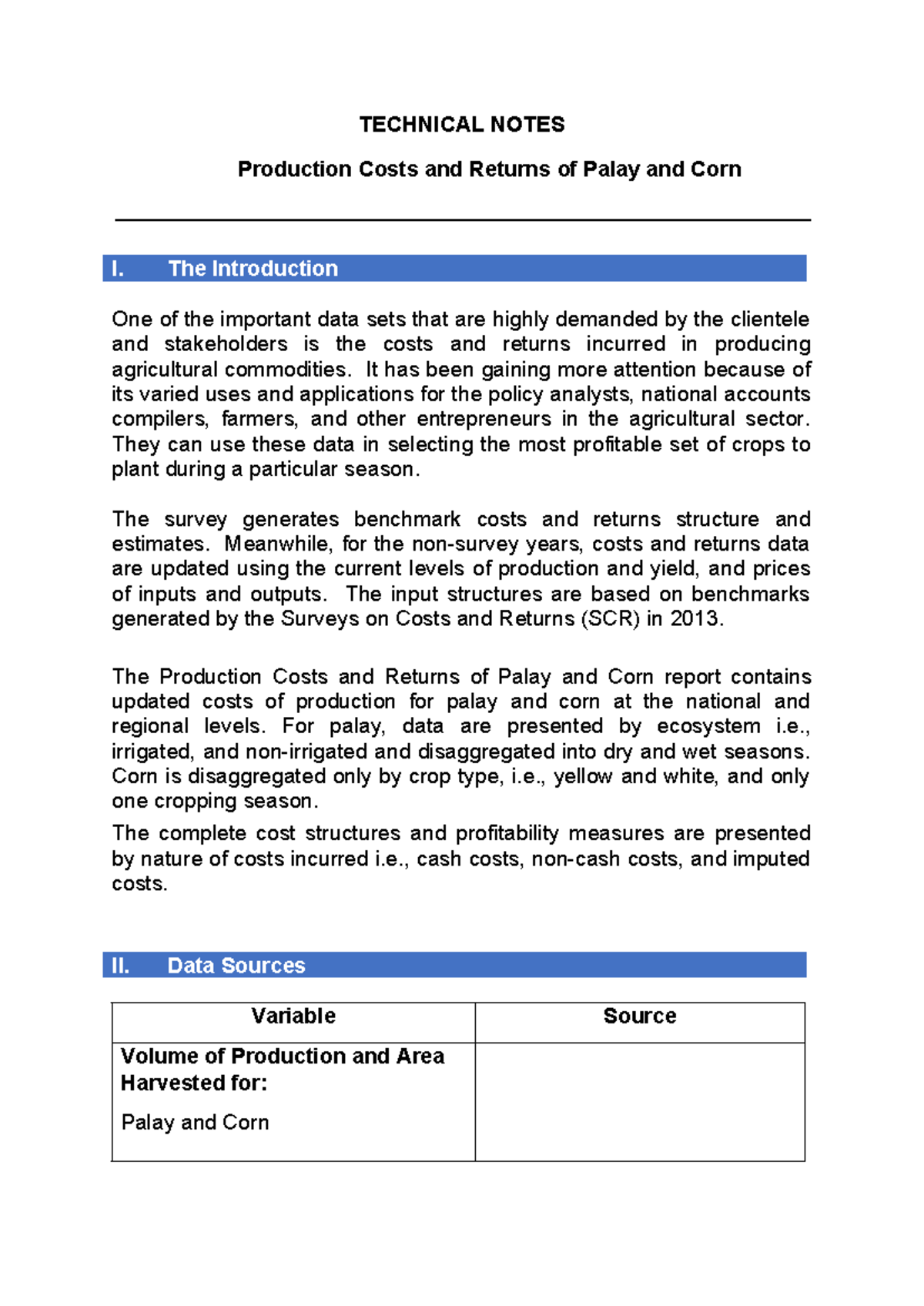 202220 and20Notes - lecture notes - TECHNICAL NOTES Production Costs ...