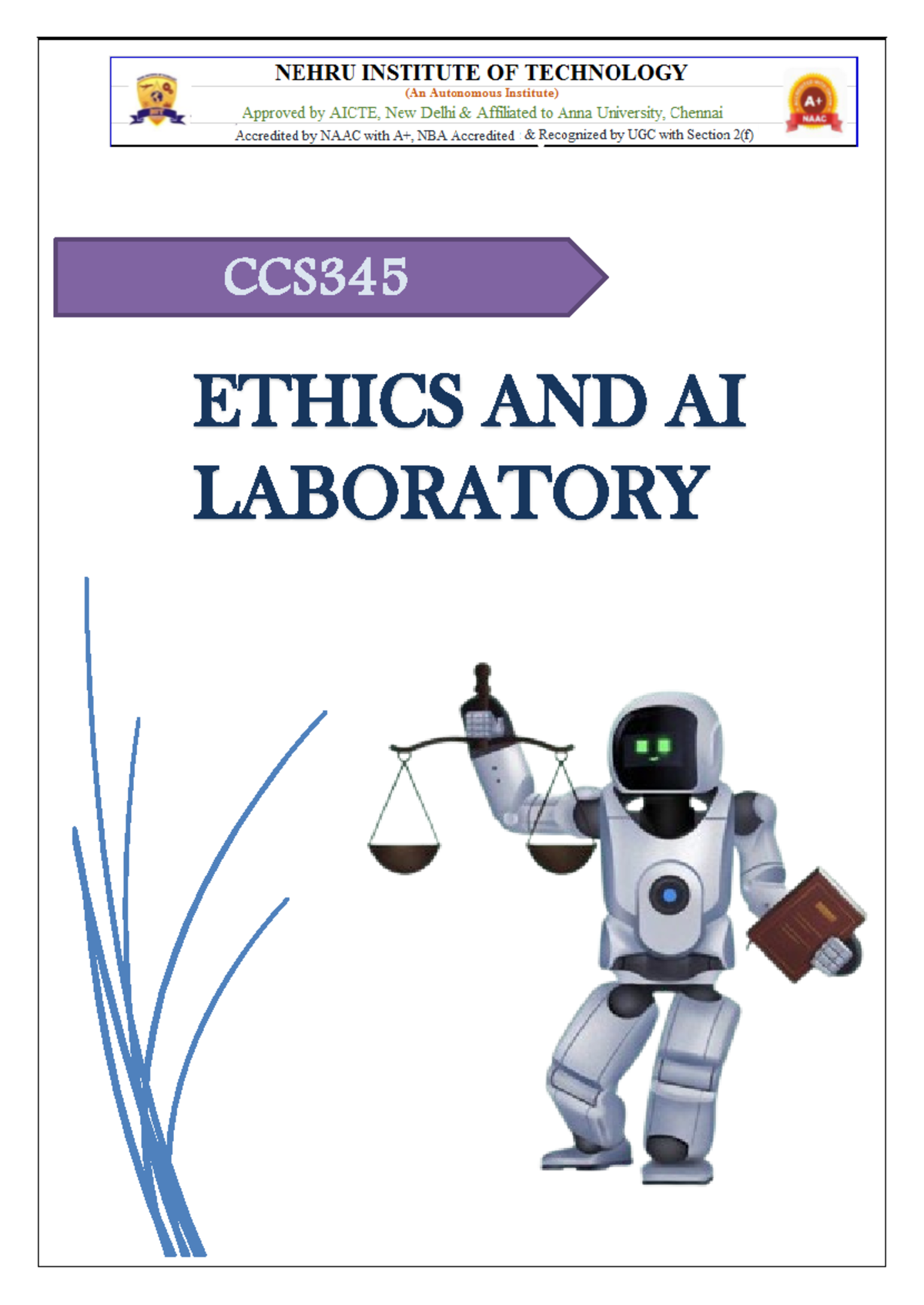 CCS345 - Ethics and AI - Laboratory Manual for VI Semester Students ...