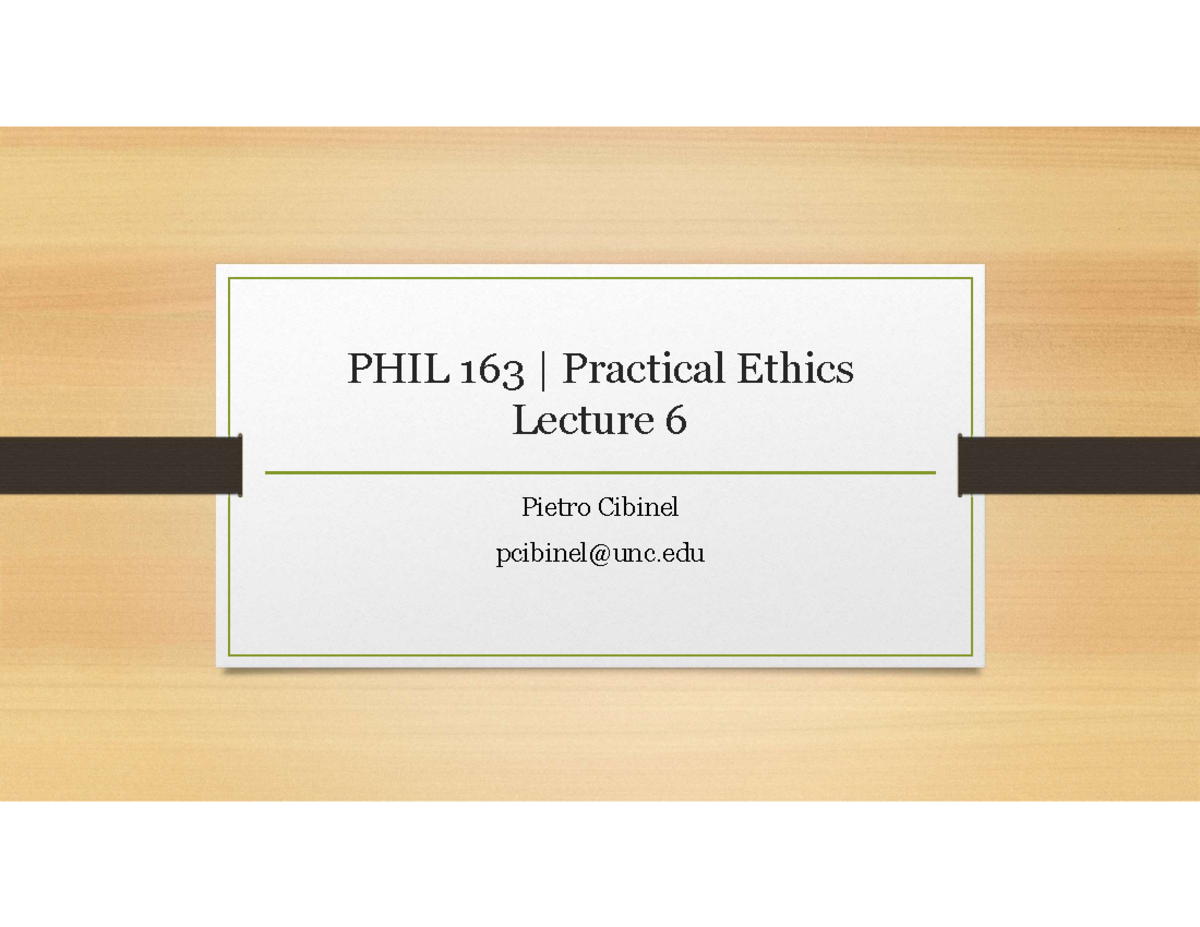 Phil 163 lecture 6 rachels on active vs passive euthanasia studocu