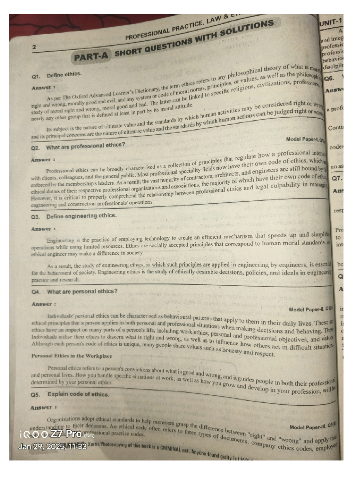 Pple 1 - For exam preparation - PRACTICE, LAW 2 PROFESSIONAL WITH ...