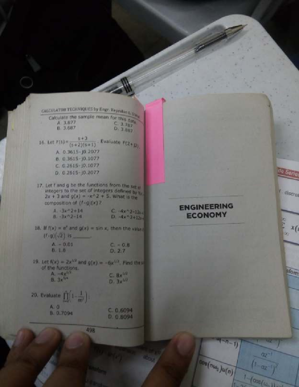CALCULATOR TECHNIQUES: ENGINEERING ECONOMY Study Guide and Examples ...
