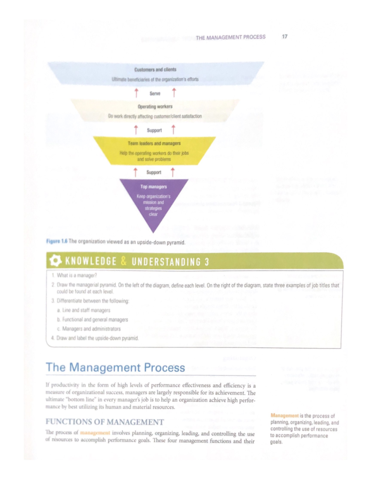 THE Management Process 3 - THE MANAGEMENT PROCESS 17 Customers and ...