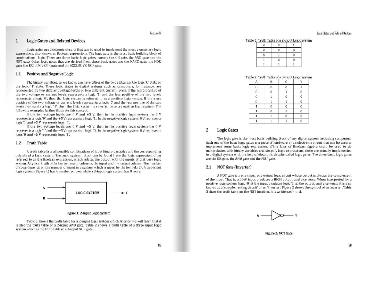 Lesson 4: Digital Logic - Logic Gates and Related Devices Overview ...