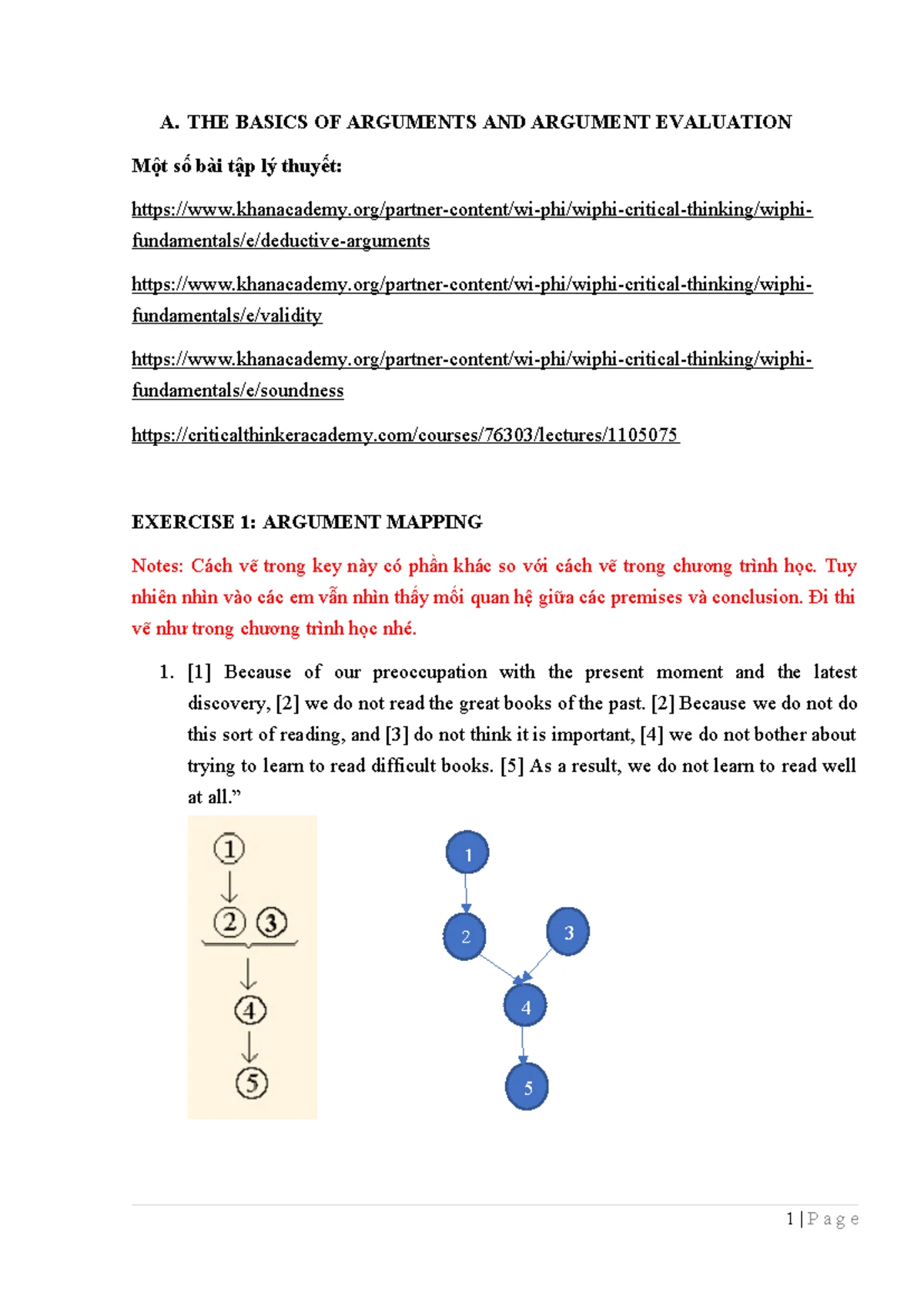 Critical Thinking Practice Exercises Key for Exam Prep - Studocu
