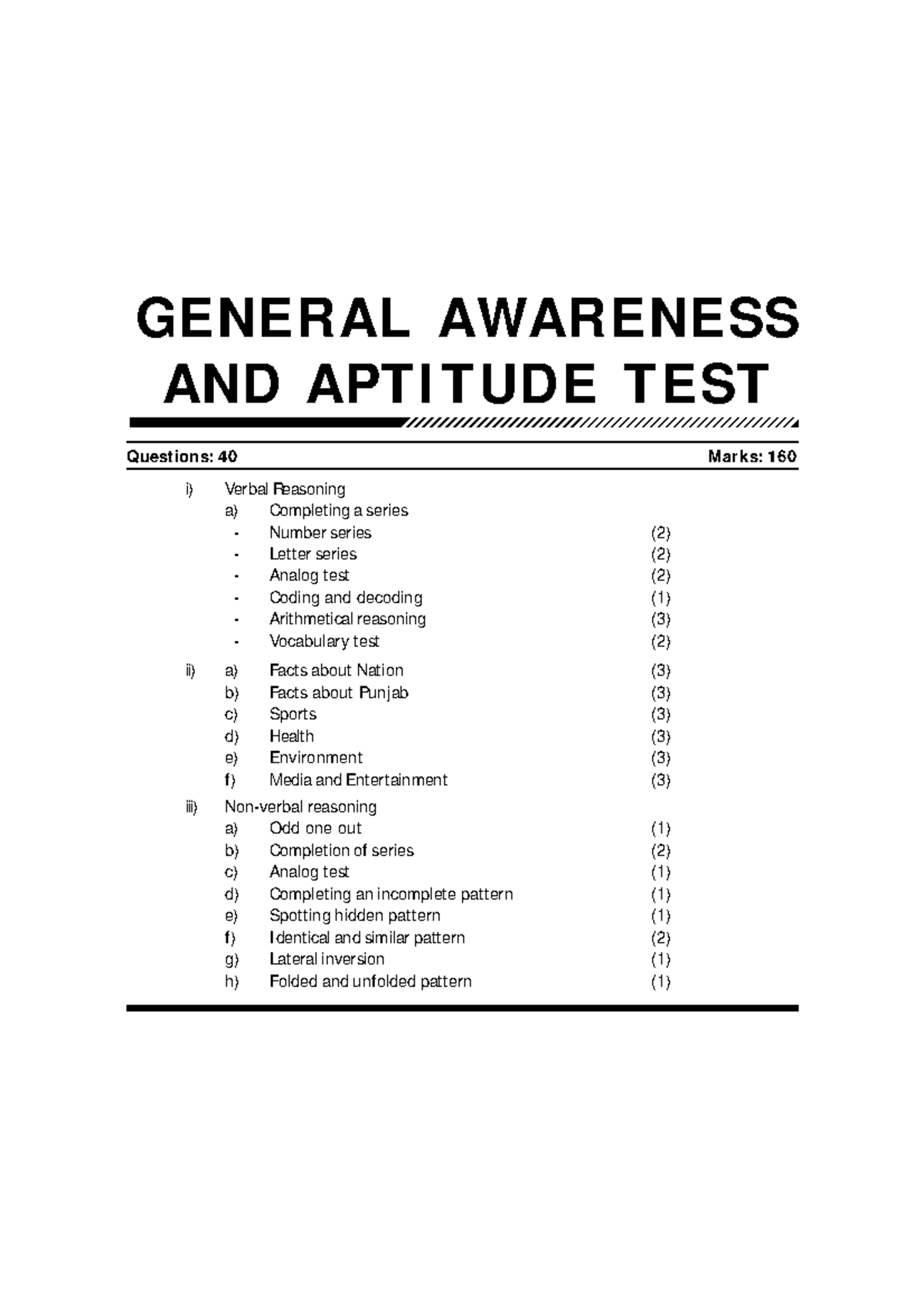 AFPSAT General Aptitude Test Overview and Practice Questions - Studocu