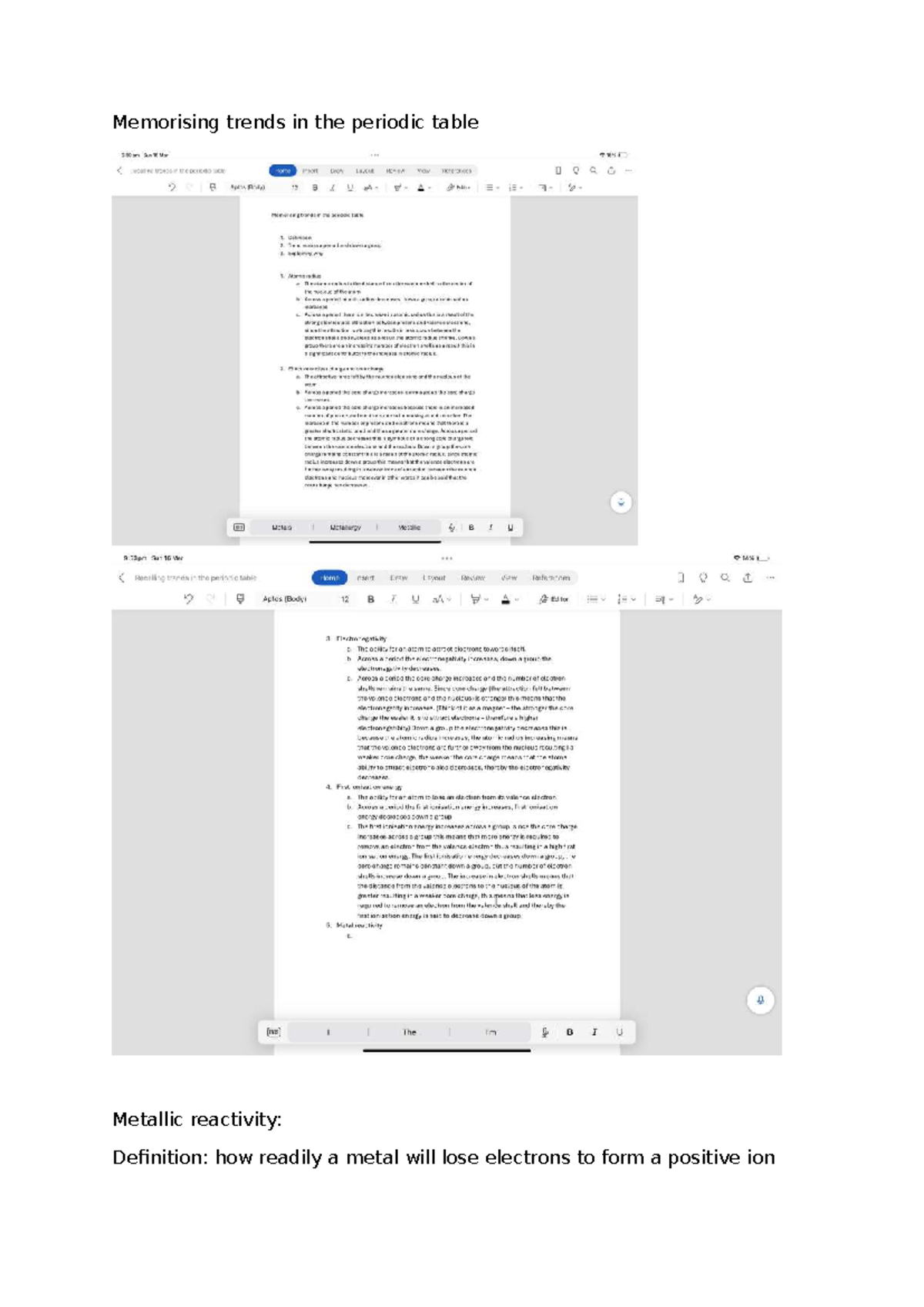 Periodic Table Trends: Metallic Reactivity & Intermolecular Forces ...