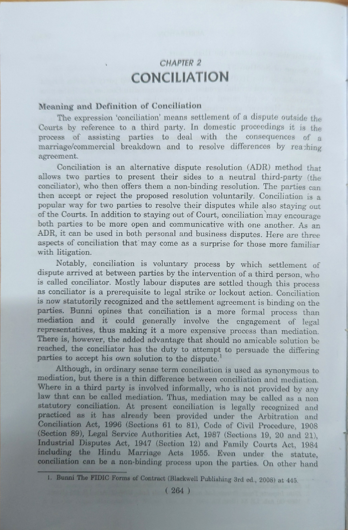 Chapter 2: Understanding the Meaning and Process of Conciliation - Studocu