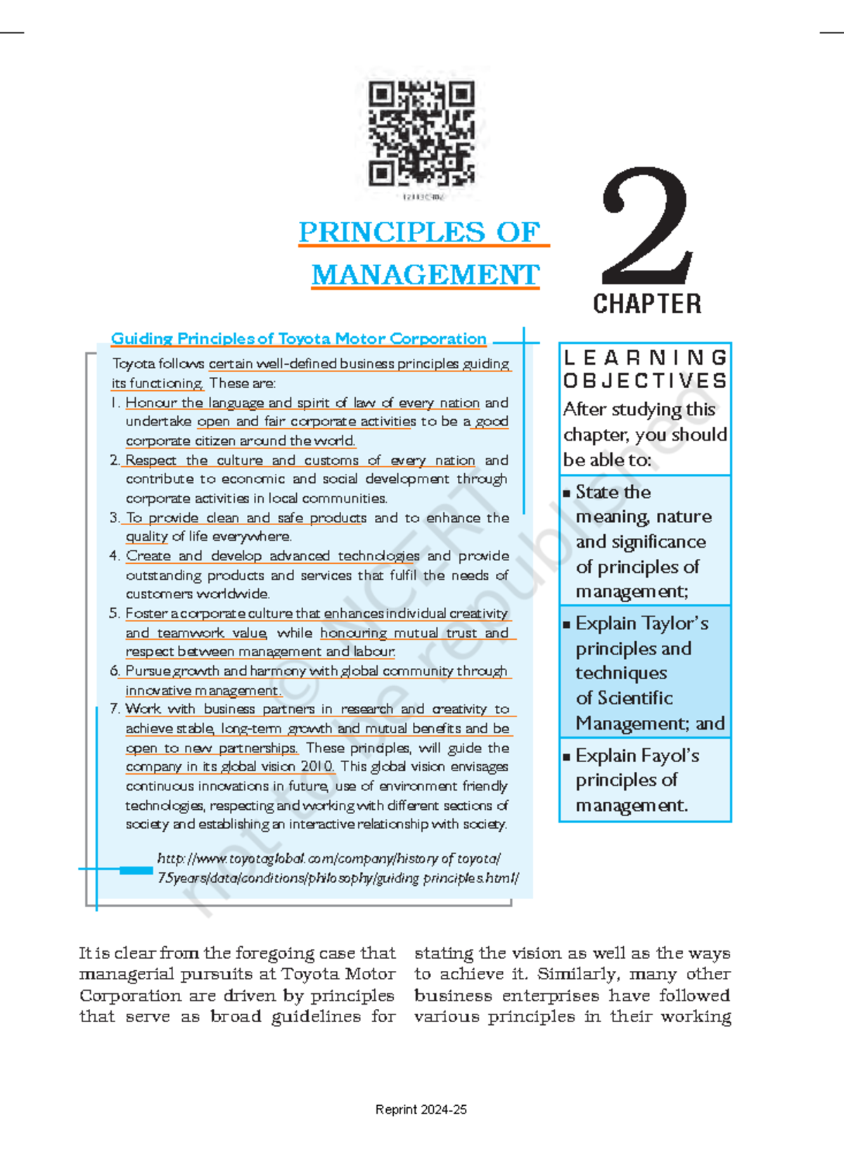 Principles Of Management - 2 PRINCIPLES OF MANAGEMENT CHAPTER L E A R N ...