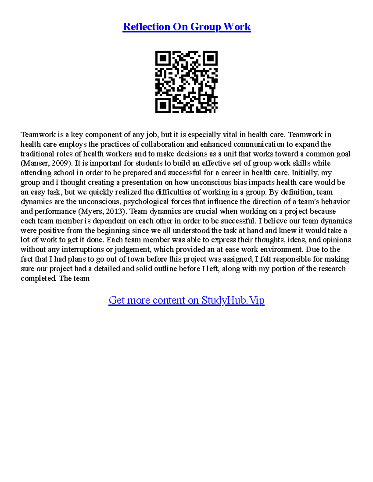 Reflective Essay on Group Work in COMS2103: Insights and Challenges ...