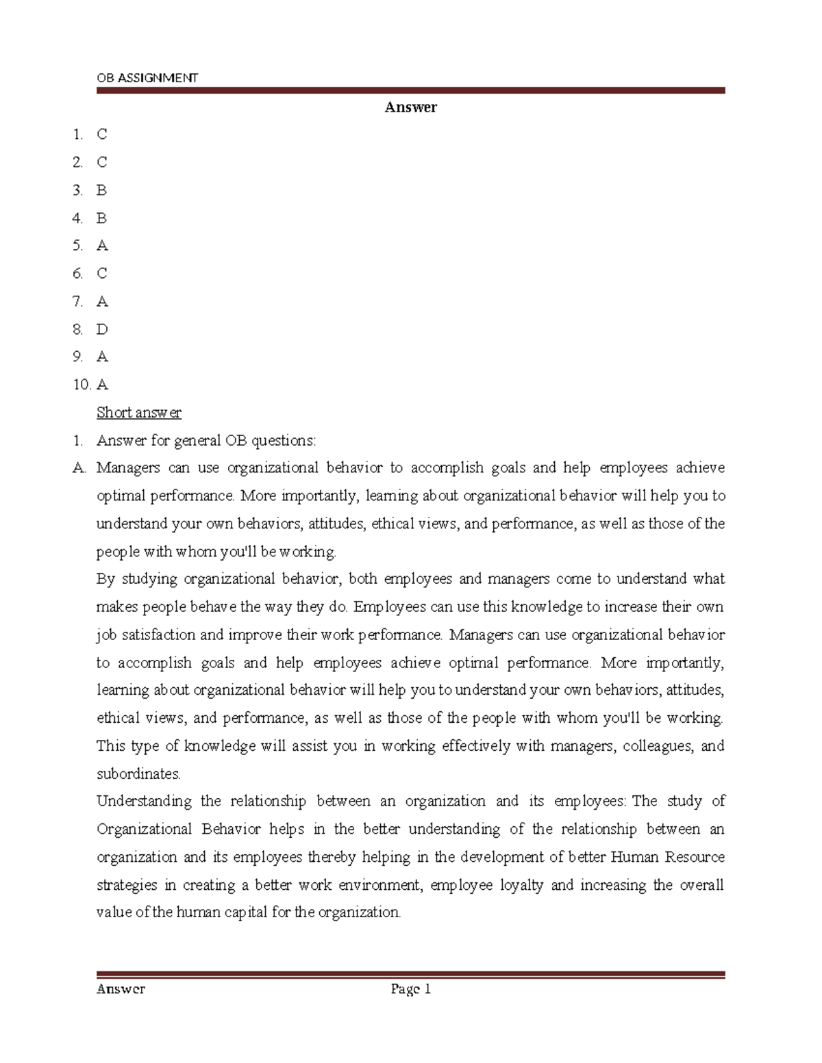 OB Assignment Tips: Best Practices for Success in Organizational ...