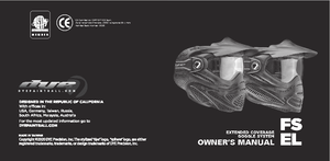 170627 Axis Goggle System Manual: Safety & Usage Instructions - Studocu