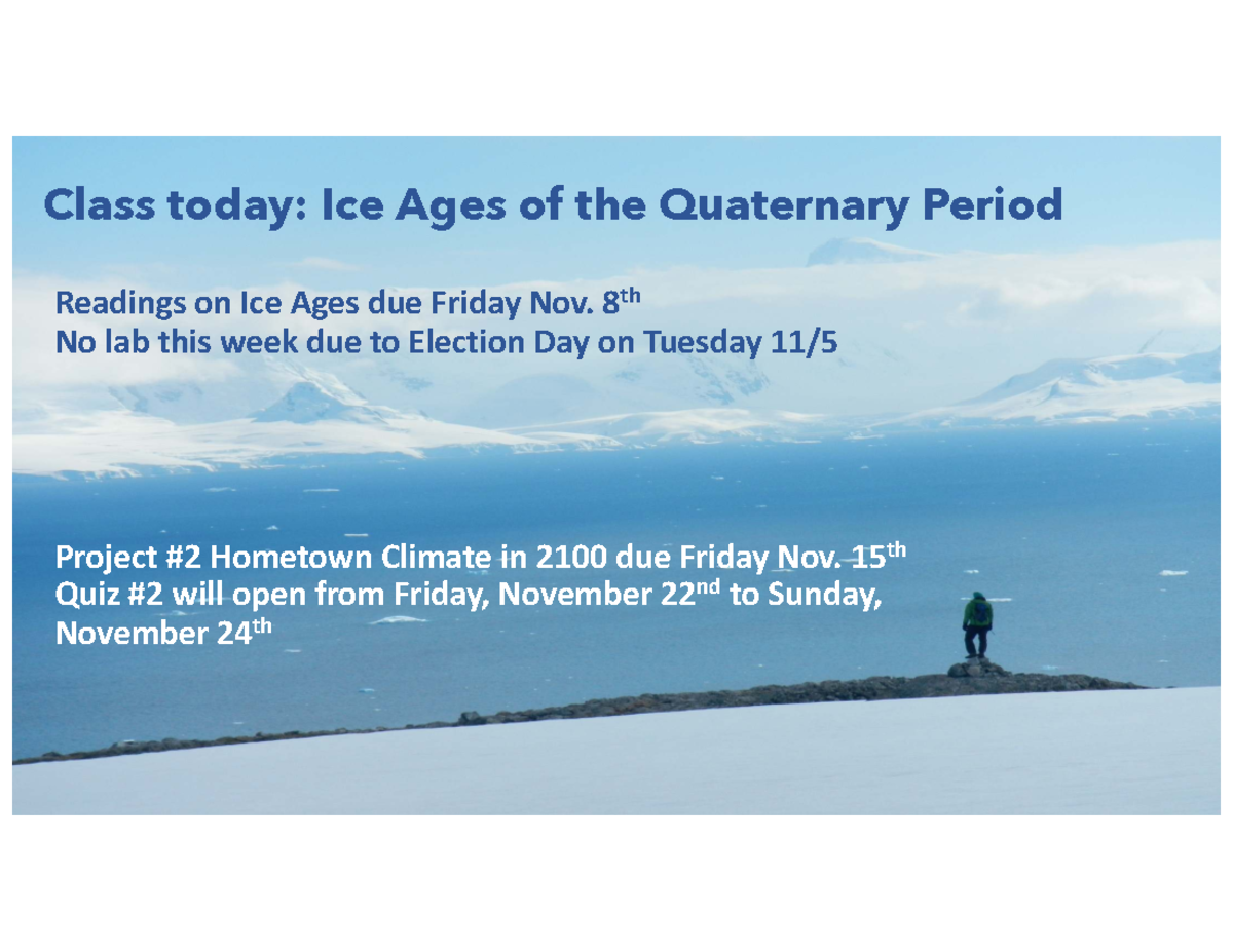 Understanding the Ice Ages: Milanković Cycles and Climate Change ...