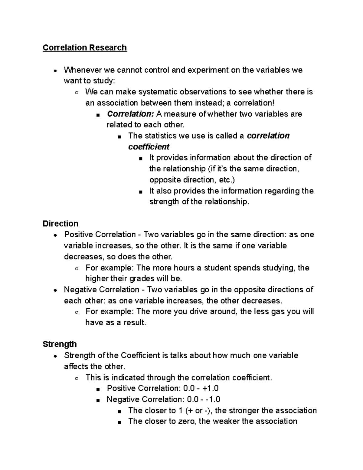 PSYC203 L2 - Correlation Research and Study Techniques Lecture Notes ...