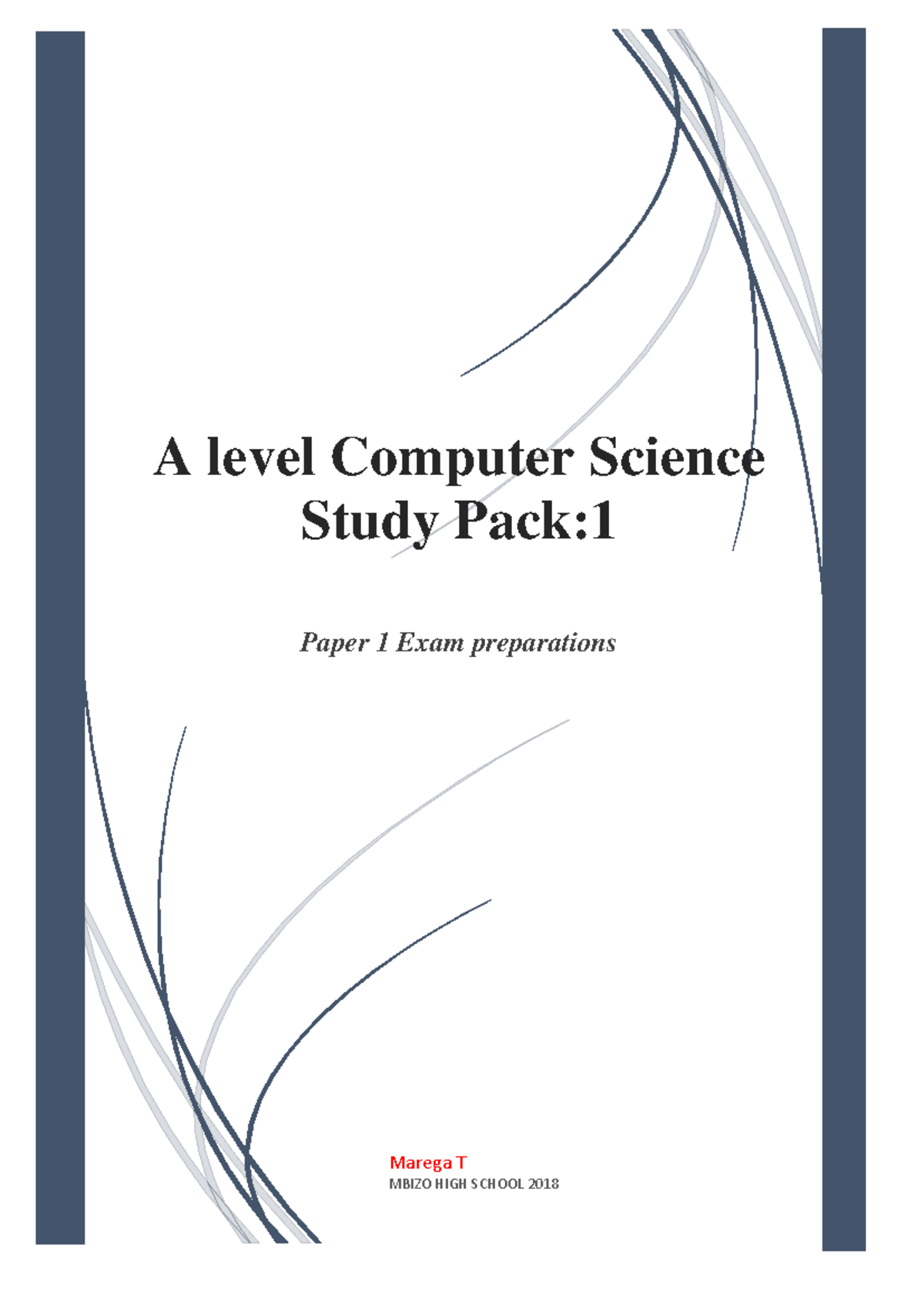 A Level Computer Science: Data Representation Chapter Notes - Studocu