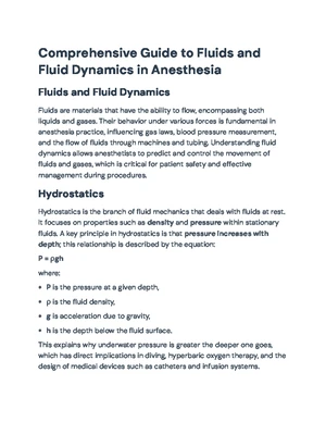 Fluid Mechanics - Study Notes & Assignments - Studocu