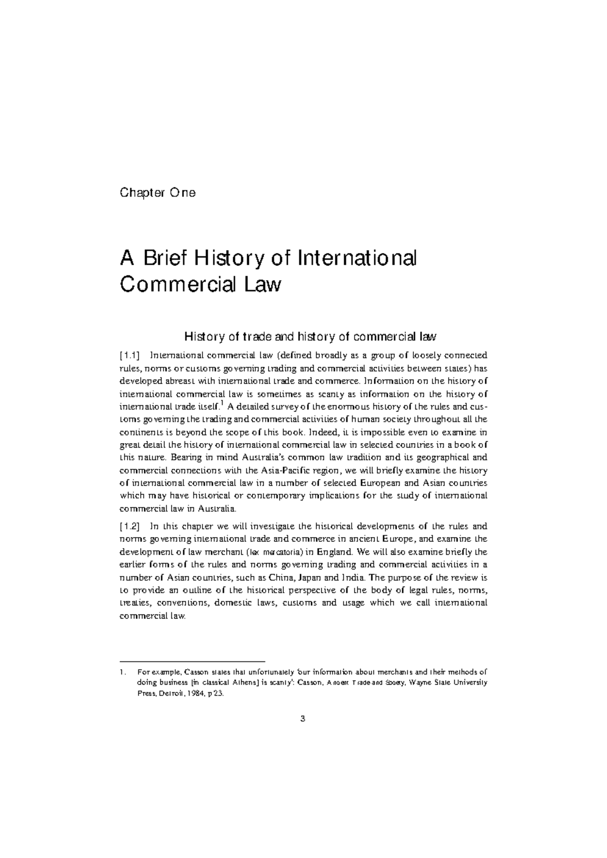 Chapter 1: A Brief History of International Commercial Law (ICL101 ...