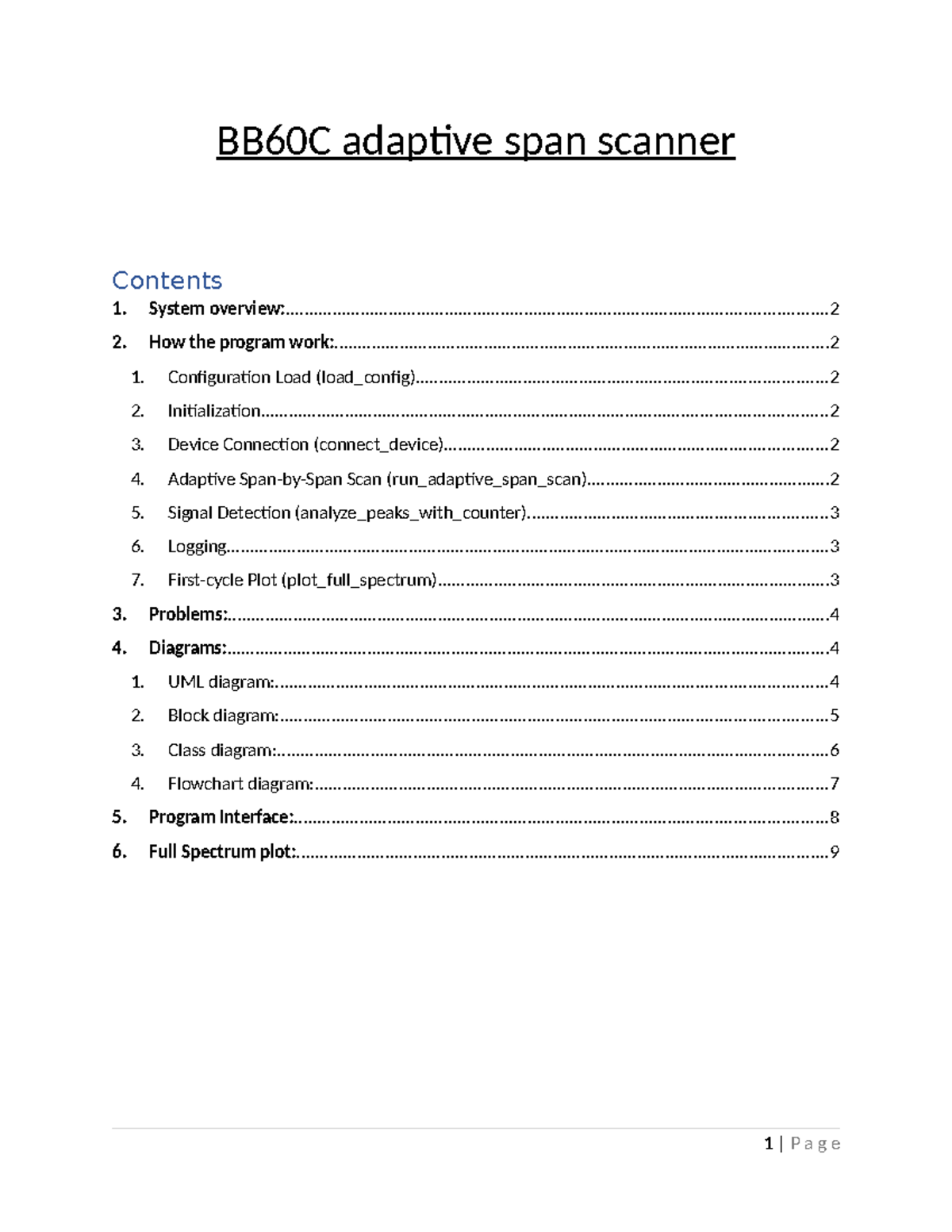 BB60C Adaptive Span Scanner: System Overview & Functionality - Studocu