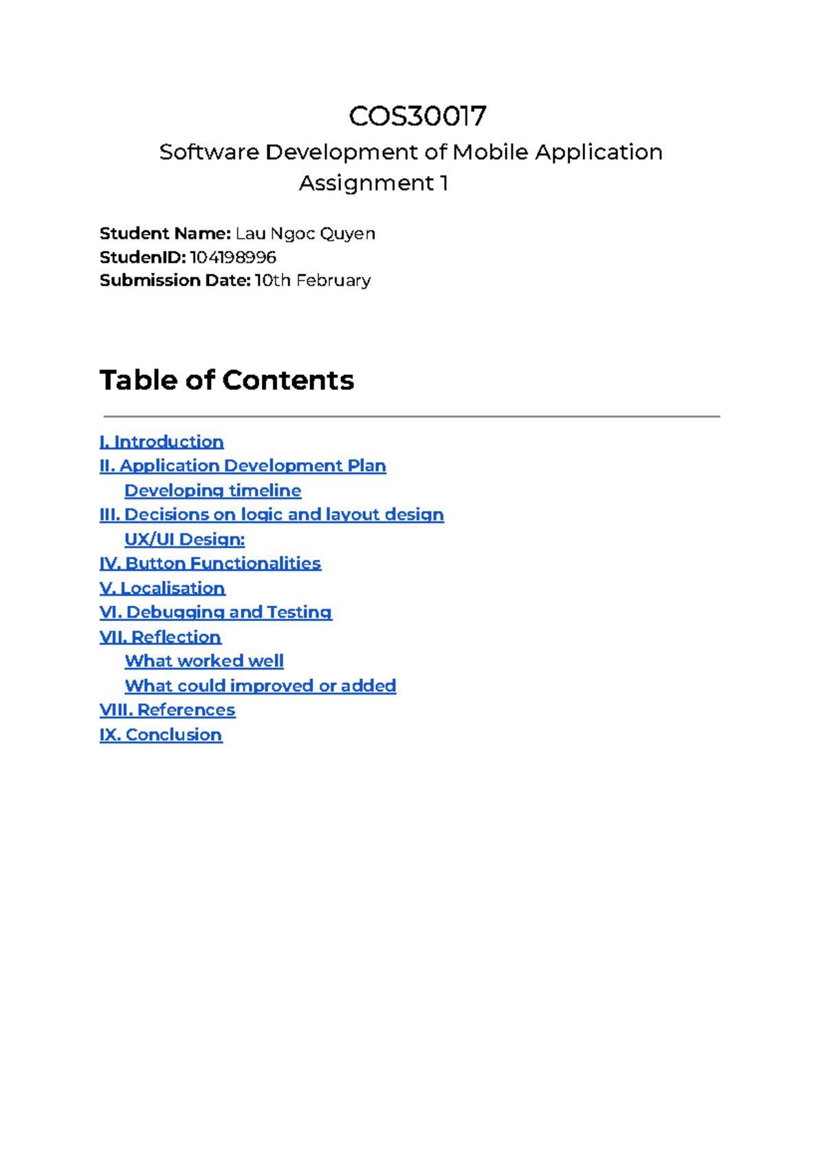 Assignmen 1 COS30017 - Summary Ciudadanía - COS Software Development of ...