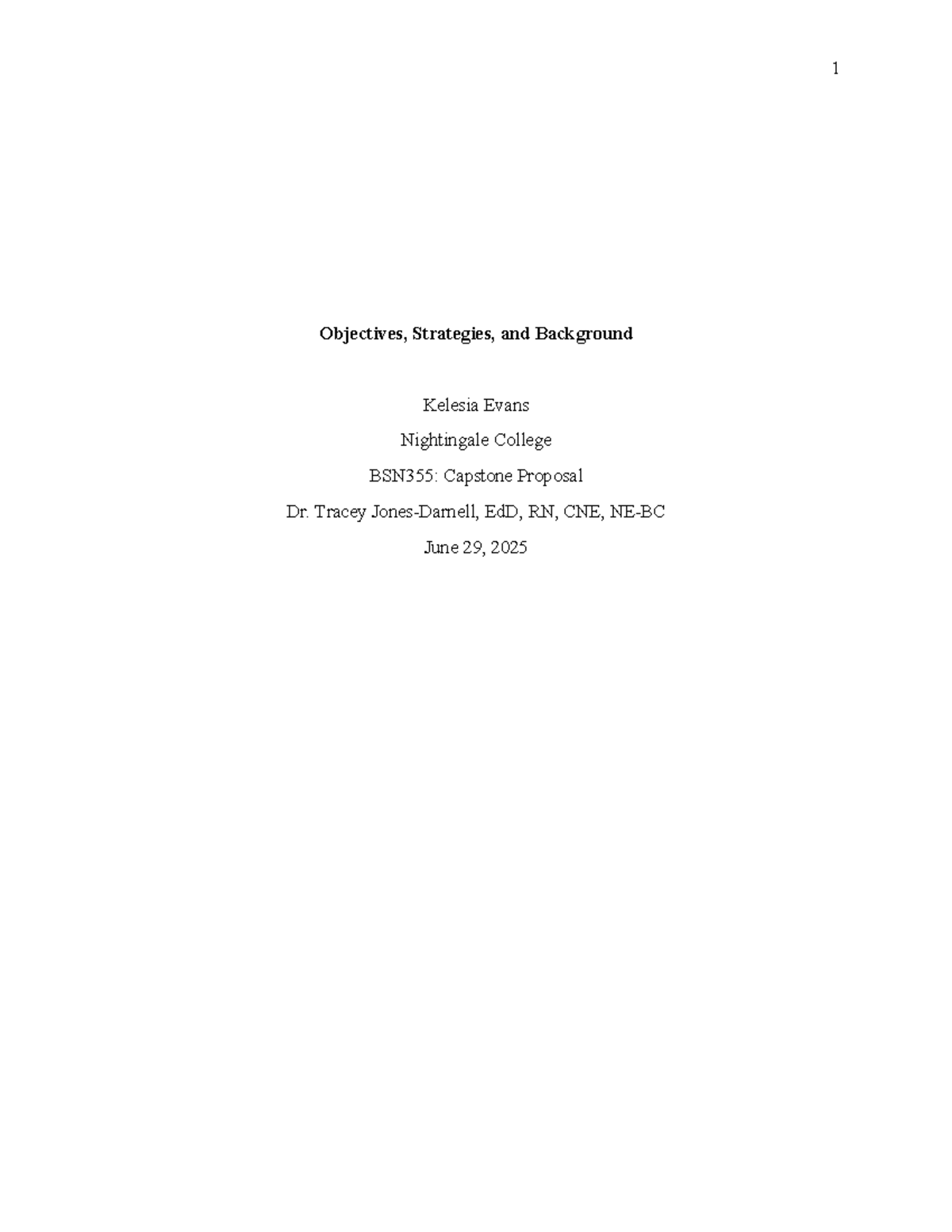 BSN355: Capstone Proposal on Fall Prevention Strategies in LTC ...