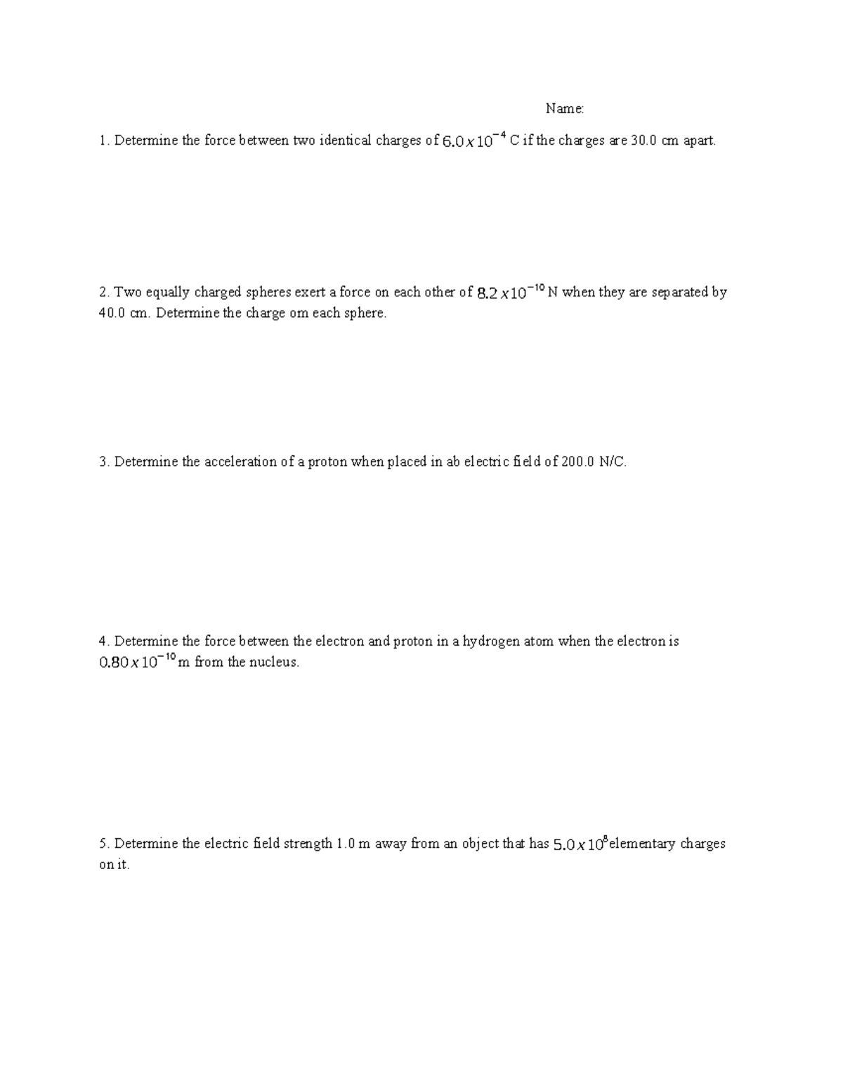 AP Physics 2 - Electric Forces and Capacitors Study Guide - Studocu