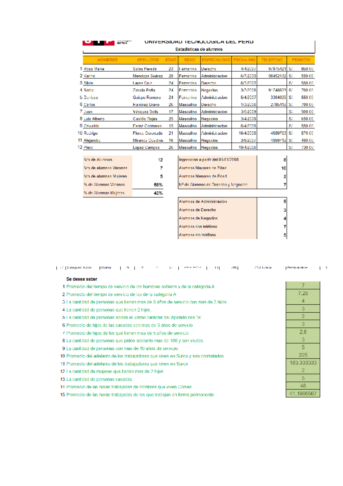 Semana 4: Notas de Excel - UTP - Studocu