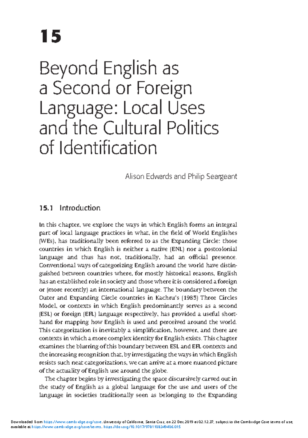 10 - Extra Reading - 15 Beyond English as a Second or Foreign Language ...