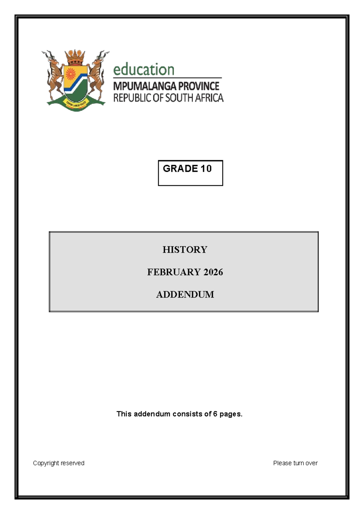GRADE 10 HISTORY FEBRUARY 2026 ADDENDUM AKBAR S REIGN AND RELIGIOUS 